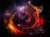 Colorful Nebula  Fototapety Kosmos Fototapeta