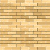 Seamless Pattern of Yellow Brick with Dark Seam. Vector  Mur Fototapeta
