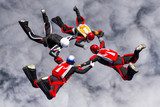 Skydiving photo.  Sport Fototapeta