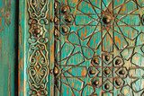 A detail shot of an ancient ottoman door  Orientalne Fototapeta