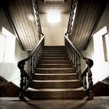 Old wood Stairway  Schody Fototapeta