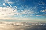 heavenly view of sky & clouds from a jet plane  Niebo Fototapeta
