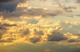 golden clouds  Niebo Fototapeta