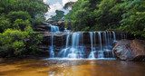 Wentworth falls, upper section Blue Mountains, Australia  Fototapety Wodospad Fototapeta