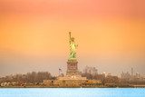 Statue of Liberty. New York, USA.  Architektura Plakat