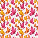 Butterflies seamless pattern  Fototapety do Pokoju Dziewczynki Fototapeta