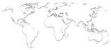 Die Weltkarte  Mapa Świata Fototapeta