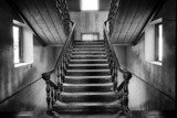 Ancient stairs Colonial style in abandoned house  Schody Fototapeta