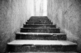 Old scary stone stairs  Schody Fototapeta