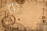 Grunge Abstract Background Time Concept  Fototapety Sepia Fototapeta