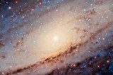 Andromeda Galaxy Center captured with an amateur telescope  Fototapety Kosmos Fototapeta