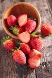 fresh strawberry  Owoce Obraz