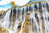 beautiful nuorilang waterfall in autumn  Fototapety Wodospad Fototapeta