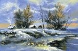 Winter landscape  Olejne Obraz