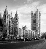 Houses of Parliament  in London UK view from Abingdon street.  Fototapety Czarno-Białe Fototapeta