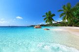 Anse Lazio beach at Praslin island, Seychelles  Krajobraz Fototapeta