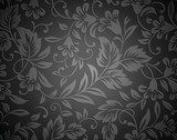 Seamless royal black wallpaper  Tekstury Fototapeta