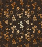 Seamless vector ornamental floral background  Tekstury Fototapeta