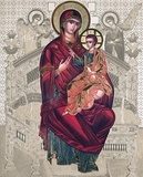 antique russian icon - elaborated image  Religijne Obraz