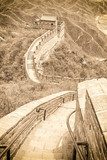 The Great Wall in China  Fototapety Sepia Fototapeta