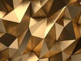 Gold Abstract 3D-Render Background Fototapety do Salonu Fryzjerskiego Fototapeta