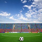 Green football  Stadion Fototapeta