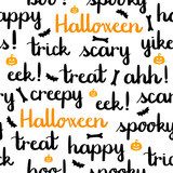 Halloween słowa napis białe dynie Tapety Napisy Tapeta