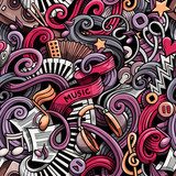 Ręcznie rysowane kreskówka gryzmoły muzyki Tapety Do pokoju nastolatka Tapeta