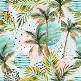 Streszczenie lato tropikalne palmy. Tapety Natura Tapeta