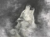 Tańczący z wilkami, wyjący do księżyca  Zwierzęta Obraz