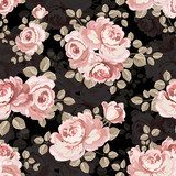 Vintage różowy różany materiał. Tapety Do sypialni Tapeta