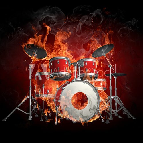 Drums in fire  Muzyka Obraz