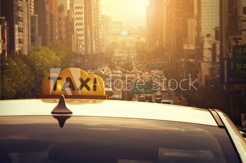 Taxi  Pojazdy Fototapeta