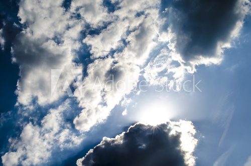 Wolken, Himmel, Sonne  Niebo Fototapeta