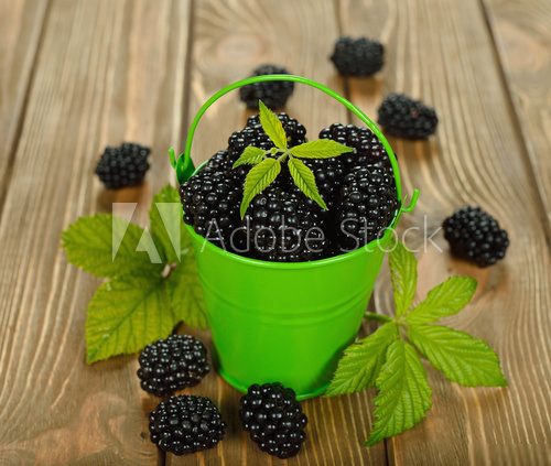 fresh blackberries  Plakaty do kuchni Plakat