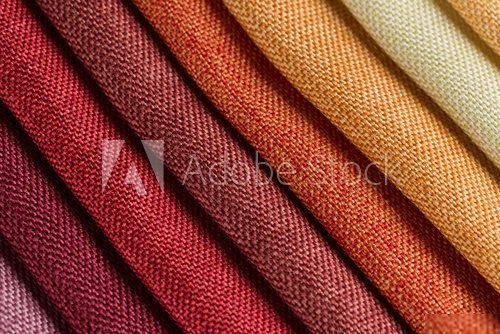 Multi color fabric texture samples  Tekstury Fototapeta