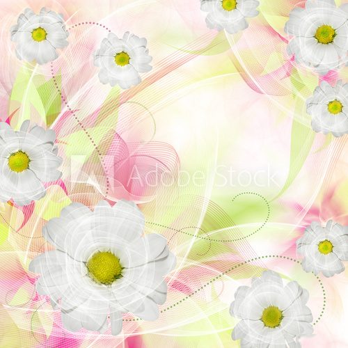 Best Romantic Flower Background  Na laptopa Naklejka