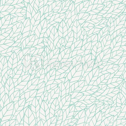 Seamless pattern with leaves  Na meble Naklejka