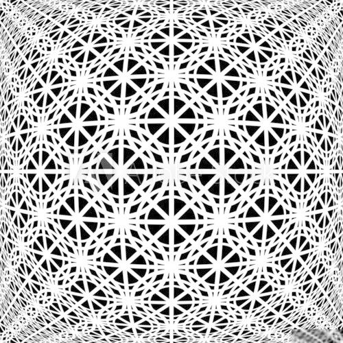Design monochrome warped grid decorative pattern  Abstrakcja Fototapeta