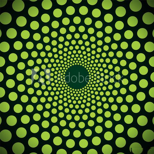 Abstract dark green background of small circles  Abstrakcja Fototapeta