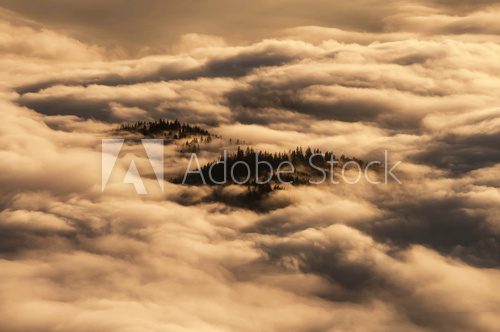 Sea of clouds  Krajobraz Fototapeta