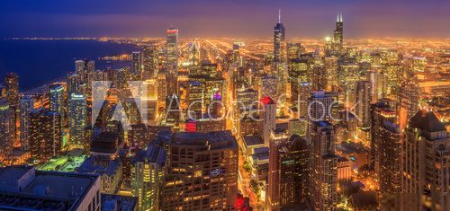 Chicago skyline  Fototapety Miasta Fototapeta