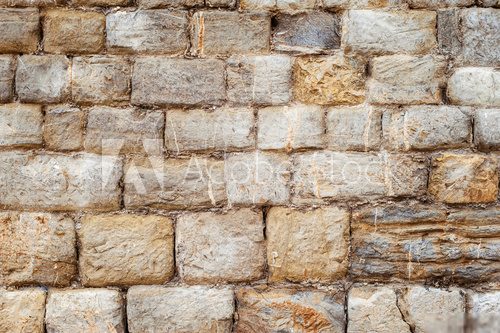 Old stone wall with Italy, texture  Mur Fototapeta