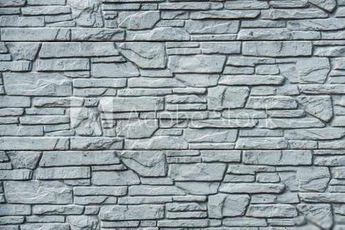 pattern gray color of  decorative stone wall surface  Mur Fototapeta