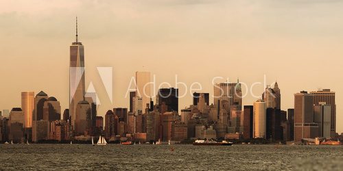 Manhattan downtown skyline  Architektura Plakat