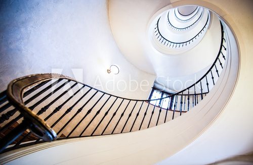 spiral staircase  Architektura Plakat