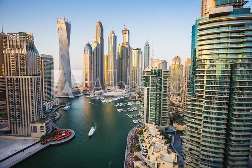 Dubai Marina. UAE  Architektura Plakat