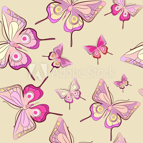 butterflies design  Fototapety do Pokoju Dziewczynki Fototapeta