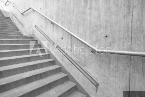 Czarno biaÅe schody  Schody Fototapeta