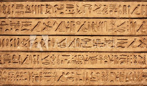 Hieroglyphics  Afryka Fototapeta